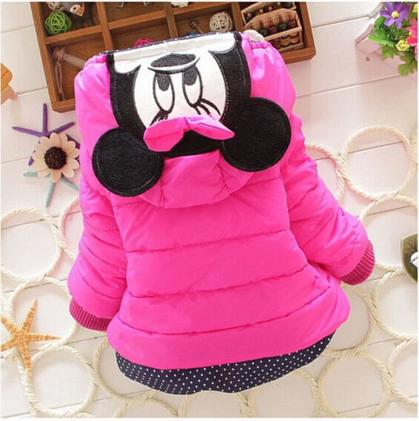 Minnie Mickey Kapşonlu Mont - 2