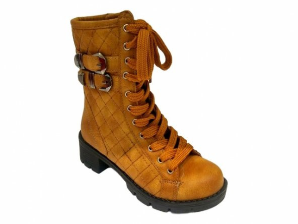 Belpino47 Ortopedik Kız Çocuk Kışlık Topuklu Ayakkabı Bot Çizme Kahverengi Renk