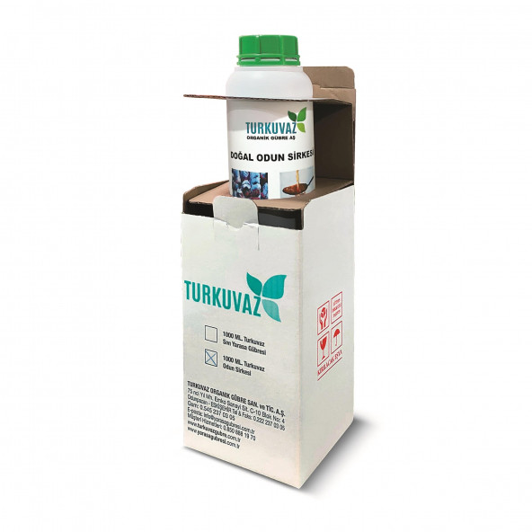 Turkuvaz Doğal Odun Sirkesi 1 Lt.  (Zararlılara Organik Çözüm)