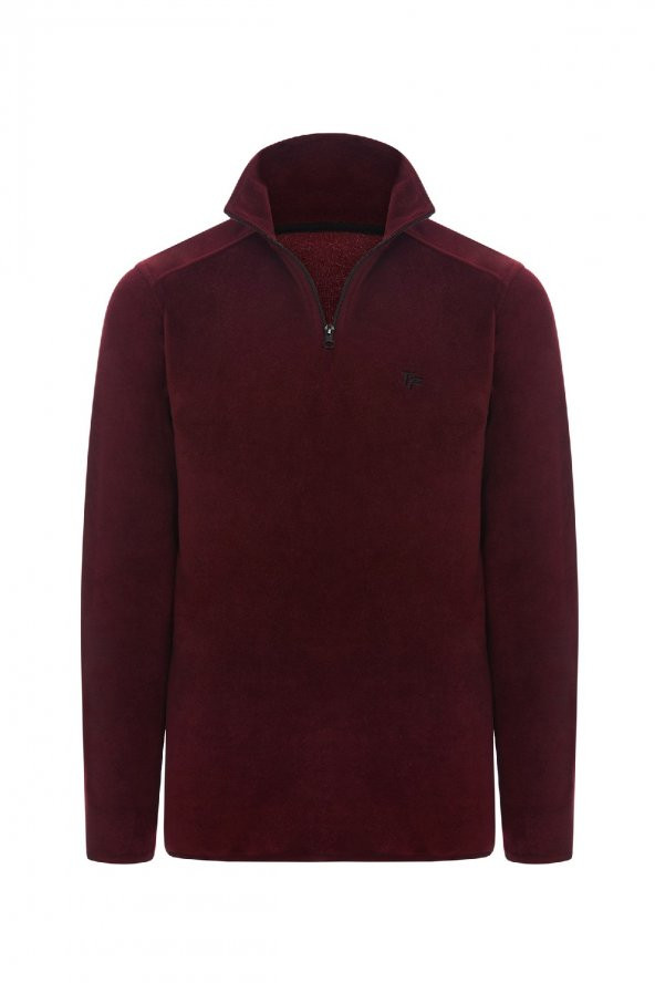 Thermoform Polarline Erkek 1/4 Fermuar Sweatshirt Bordo - 2