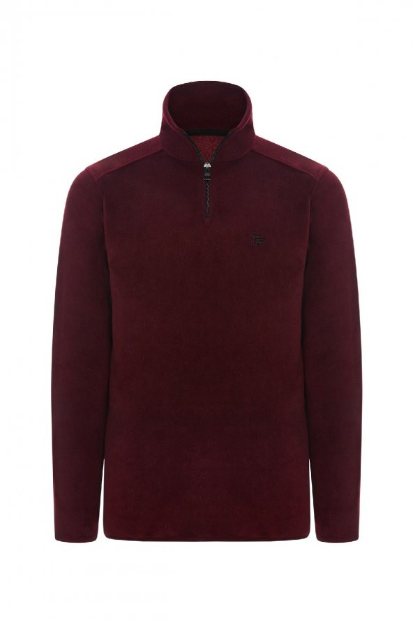 Thermoform Polarline Erkek 1/4 Fermuar Sweatshirt Bordo - 3