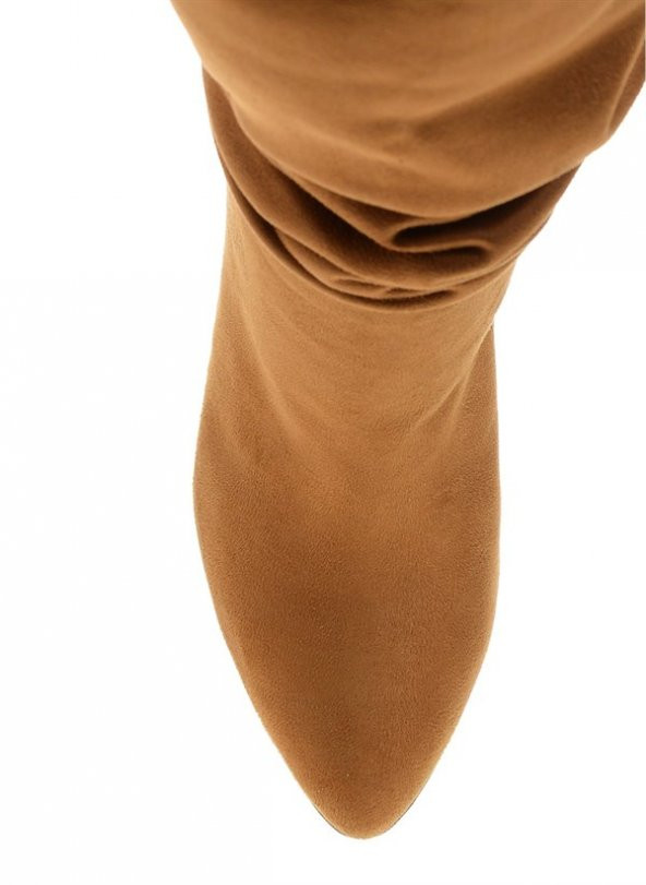 Taba Süet Kadın Çizme 6108 - 4