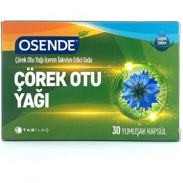Osende Çörekotu Yağı 900 mg 30 Kapsül