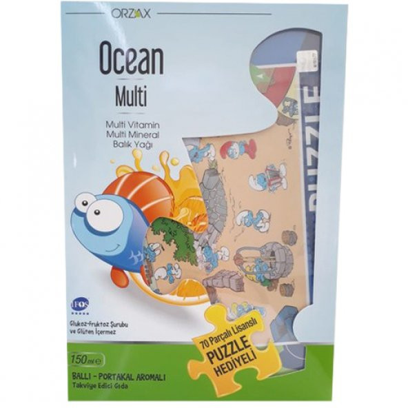 Ocean Multi Şurup 150 ml Puzzle Hediyeli