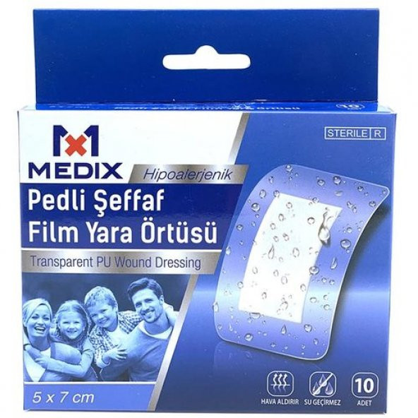 Medix Film Pedli 5x7cm 10Lu