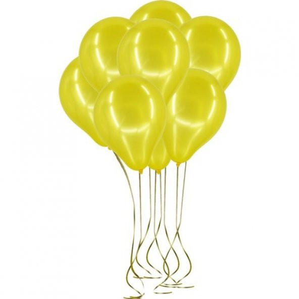 Cansüs 100lü Lateks Pastel Balon Sarı 12inç