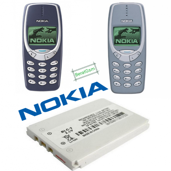 NOKİA 3310 Batarya Pil Nokia 3315 3410 3510 ORJİNAL BATARYA PİL 1300 mAh
