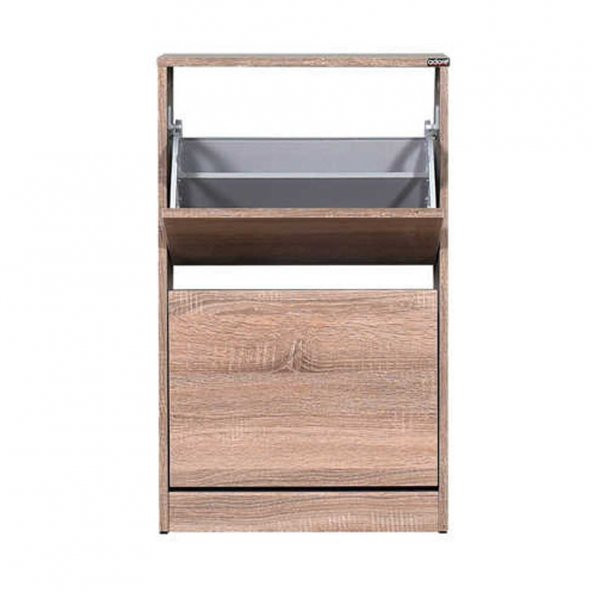 Flat Duo 2 Katlı Ayakkabılık Dolabı - Latte - 7