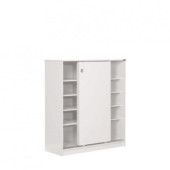 Adore Diamond 5 Raflı Sürgülü Ayakkabılık ADR-320-BY-1 Beyaz - 9