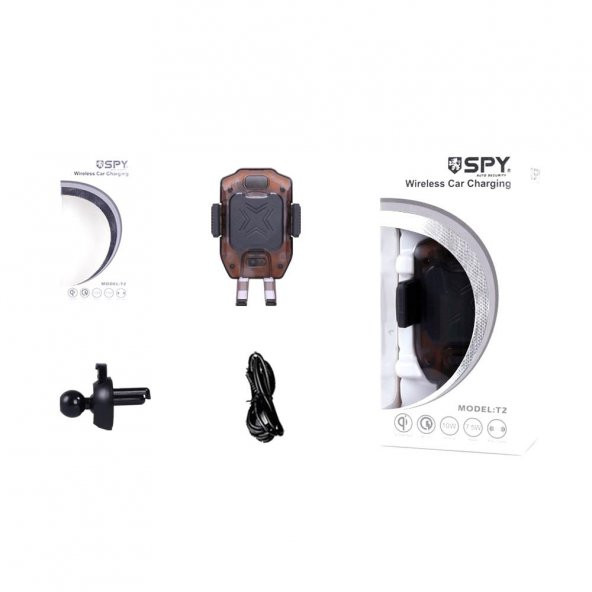 Spy QI 3.0 10W Kablosuz Hızlı Şarj Araç İçi Telefon Tutucu - 4