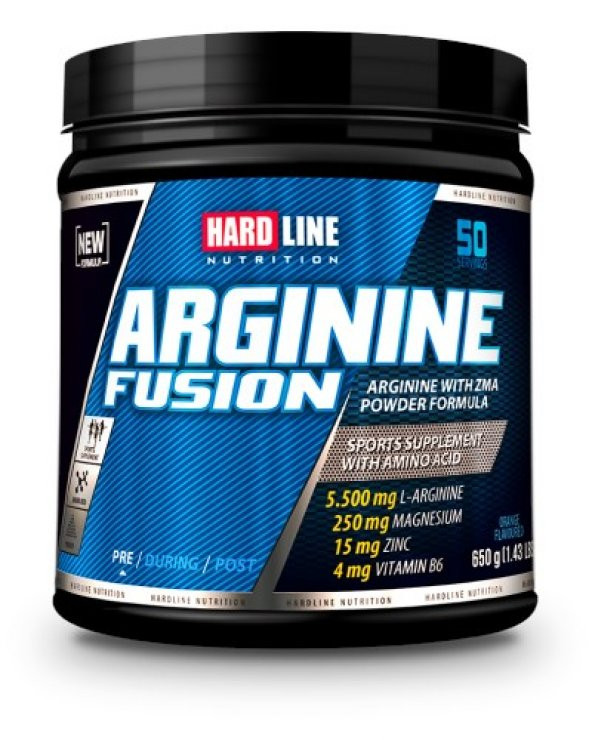 Hardline Arginine Fusion 650 Gr. Portakal SKT: 01/01/2021