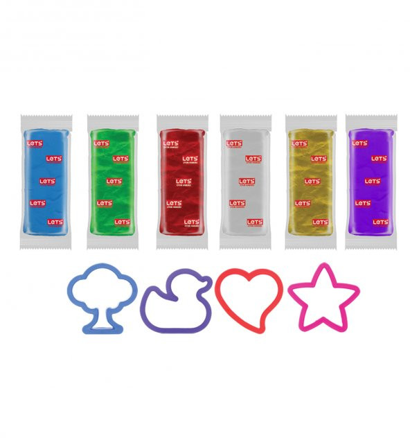 Lets Oyun Hamuru 6 Renk (Kalıp Hediyeli) / L8700 - 2