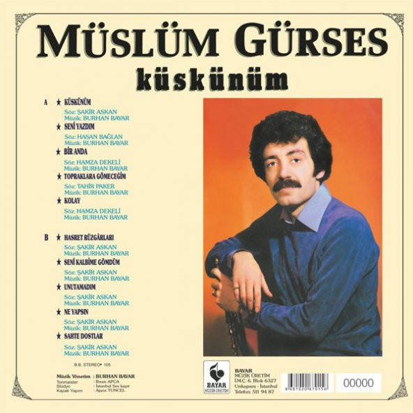 MÜSLÜM GÜRSES - KÜSKÜNÜM (LP) - 2