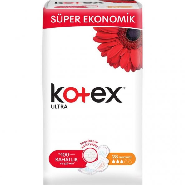 Kotex Ultra Normal Hijyenik Ped (28 Adet) - Süper Ekonomik Paket