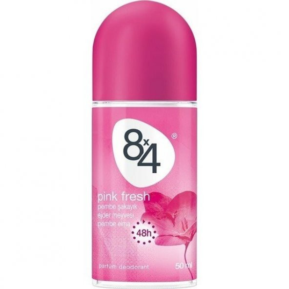 8x4 Pink Fresh Roll-On Kadın 50 ml