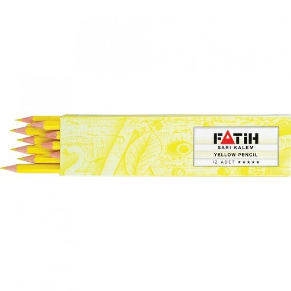 Fatih Sarı Tekstil Kalemi 12Li
