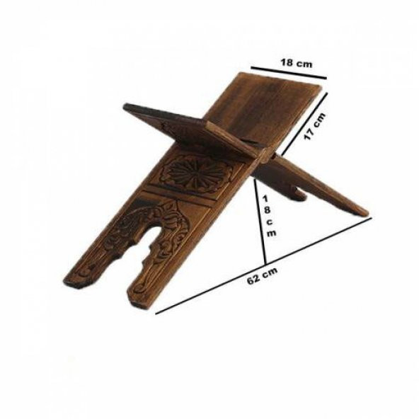 Hediyelik Rahle Ahşap Oymalı Rahle 55 cm