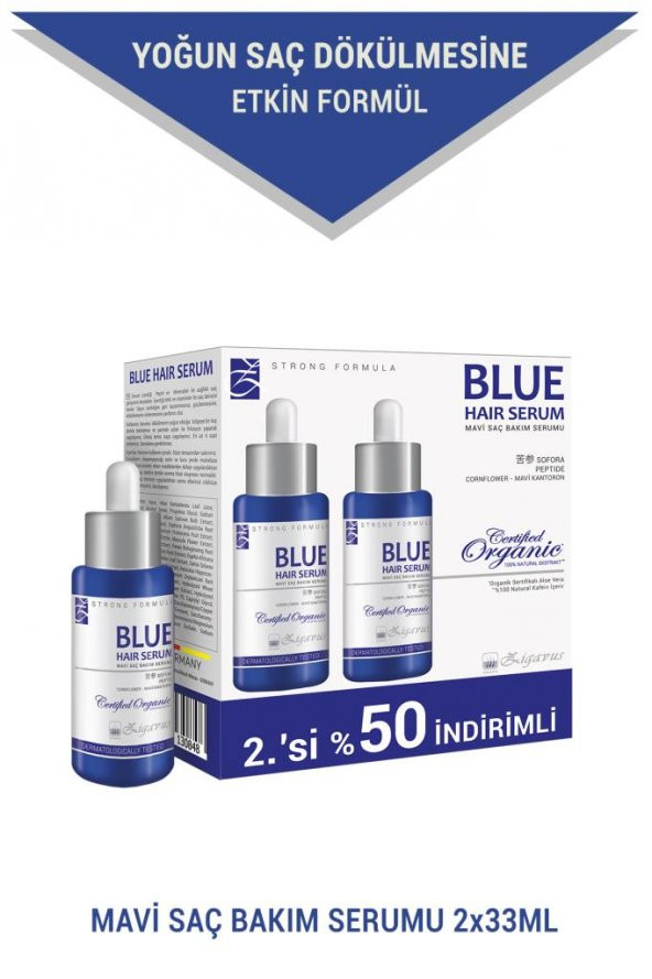 Zigavus Blue Saç Bakım Serumu 2x33 ml (2.si 50 İndirimli) - Mavi Su
