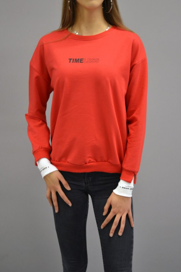 Timeless Kırmızı Sweatshirt