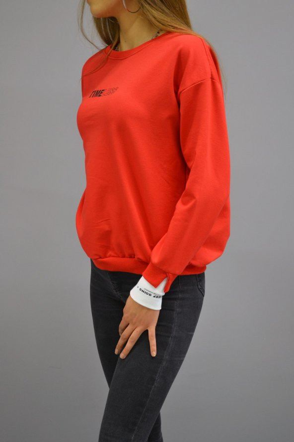 Timeless Kırmızı Sweatshirt - 2