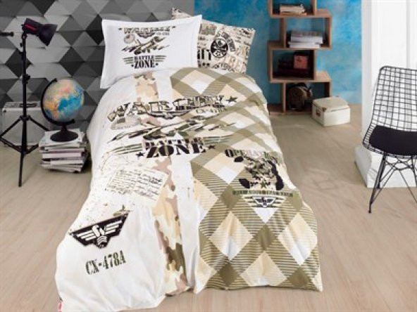 Hobby Poplin Sky Force Tek Kişilik Nevresim Takımı