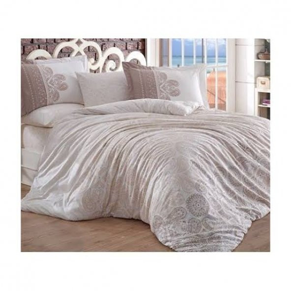 Hobby Poplin İrene Çift Kişilik Nevresim Takımı