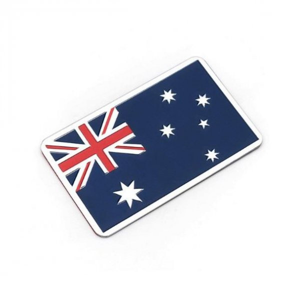 Avustralya Bayrağı Tasarımlı Yazısız Alüminyum Sticker Etiket