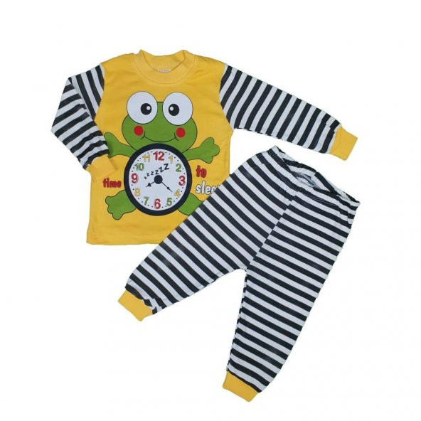 Kız-Erkek Bebek 1-3 Yaş Modelli Pijama Takımı