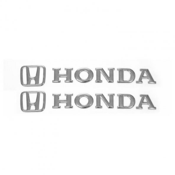 Honda Kabartmalı Sticker Yapıştırma Gümüş