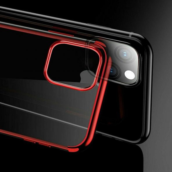 Apple iPhone 11 Kamera Korumalı Köşeleri Renkli Şeffaf Kılıf - 3
