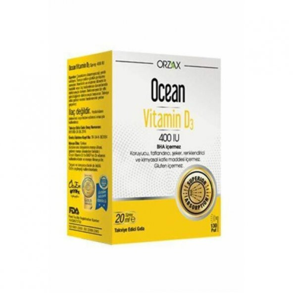 Ocean Vitamin D3 400 IU Oral Sprey 20 ml