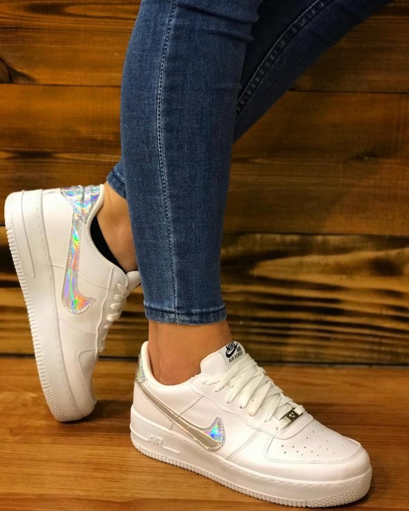 Nike Air Force Beyaz Bayan Hologram - 3