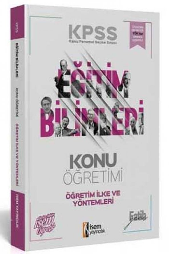 2020 KPSS Eğitim Bilimleri Öğretim İlke ve Yöntemleri Konu Anlatımı İsem Yayıncılık