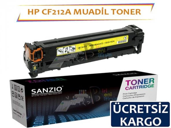 HP LaserJet Pro 200 CF212A Muadil Toner Sarı 131A M251n, M276n, M276nw