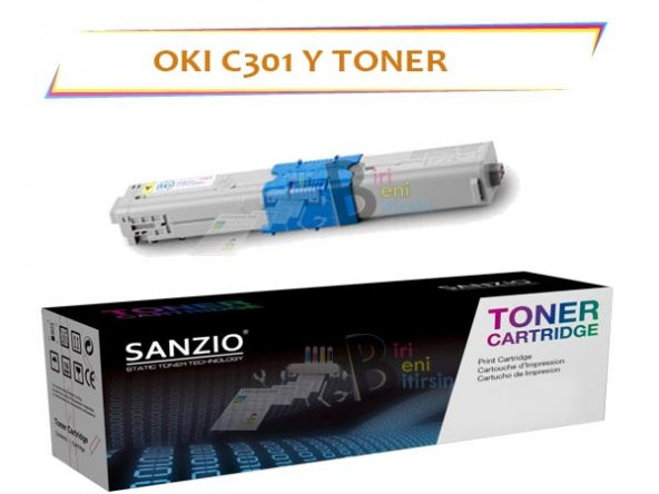 Oki C301 Sarı Muadil Toner C301 C321 MC332 MC342