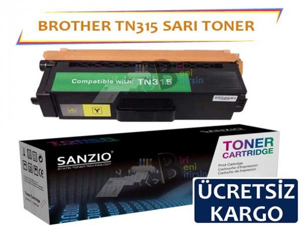 For Brother TN 315 Y Sarı Muadil Toner HL4150 HL4570