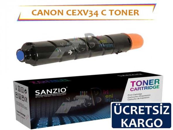 Canon CEXV34 Mavi Muadil Toner Copier C2020 C2025 C2030
