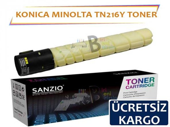 Konica Minolta TN216 Sarı Muadil Toner C220 C280 C360