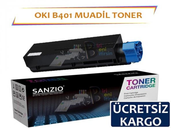Oki B401 Muadil Toner B401 MB441 MB451