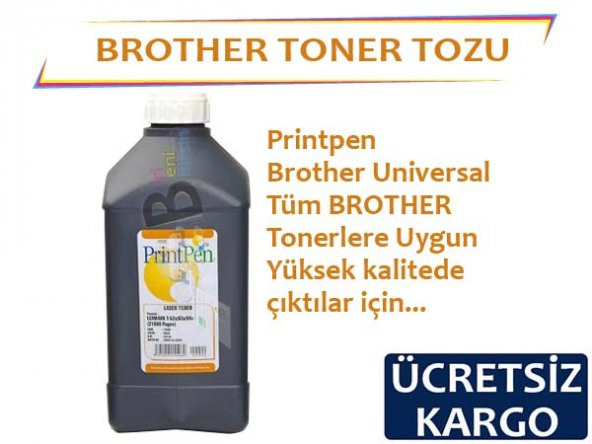 Printpen For Brother Tonerler İçin Siyah Toner Tozu 1Kg