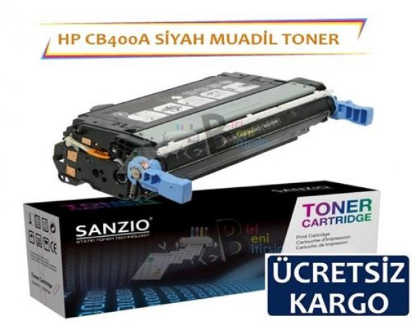 HP CB400A Muadil Toner Siyah 642A CP4005N CP4005DN