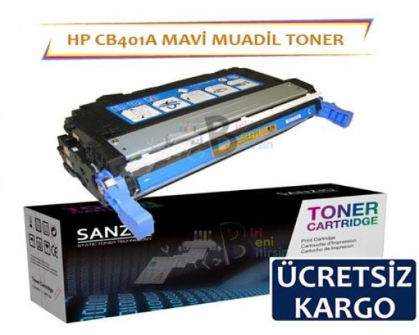 HP CB401A Muadil Toner Mavi 642A CP4005N CP4005DN