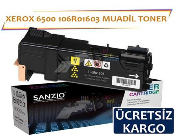 Xerox 6500 Sarı 106R01603 Muadil Toner Phaser 6500 6505N MFP