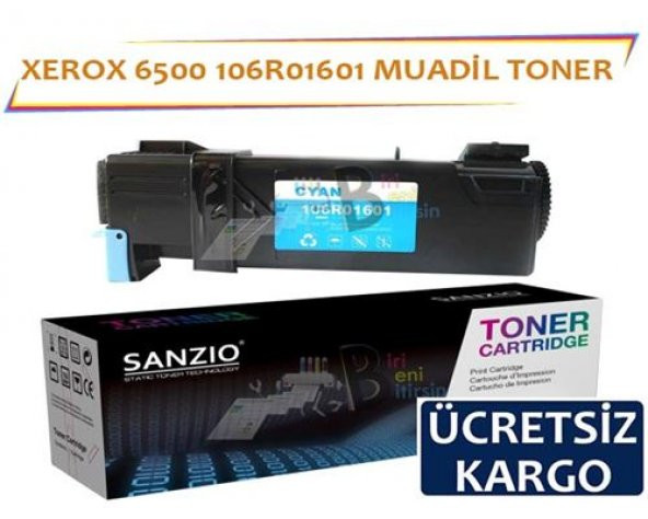 Xerox 6500 Mavi 106R01601 Muadil Toner Phaser 6500 6505N MFP