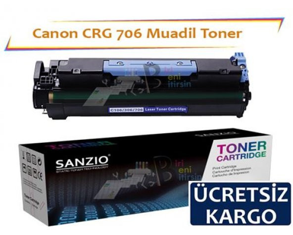 Canon Crg-706 Muadil Toner i-Sensys MF6530 MF6540PL MF6550 MF6560PL MF6580PL