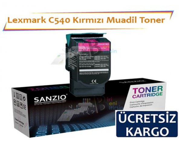 Lexmark C540 Muadil Toner Kırmızı C540 C543 C544
