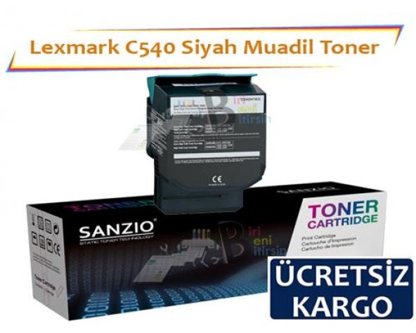 Lexmark C540 Muadil Toner Siyah C540 C543 C544