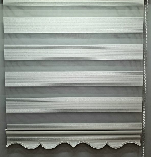 BBB Pliseli Simli Renk Geçişli Modern Stor Zebra Perde MZ280 - 2