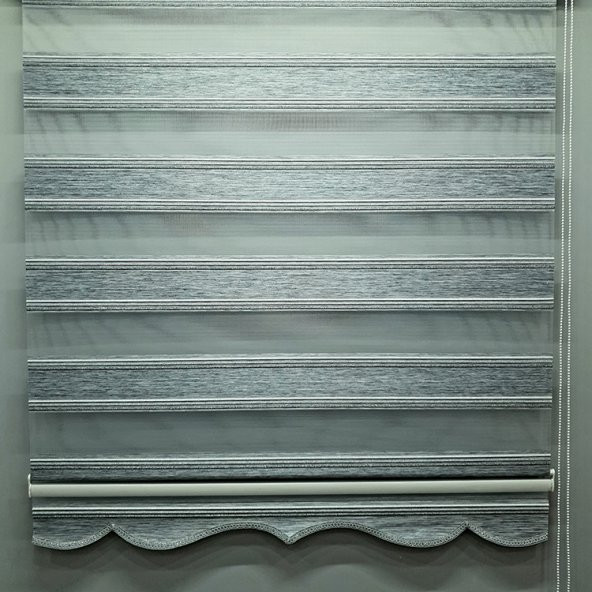 BBB Pliseli Simli Renk Geçişli Modern Stor Zebra Perde MZ284 - 2