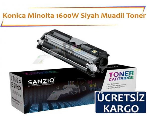 Konica Minolta 1600W Siyah Muadil Toner Fax 1600 1600E 2600 2800 3600 3800